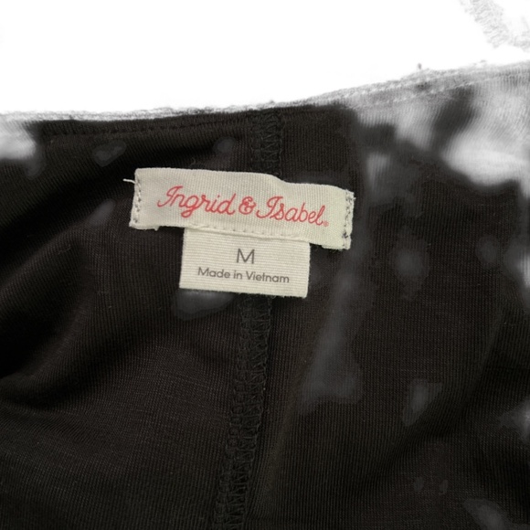 Ingrid & Isabel Maternity Black Floral Lace 3/4 Sleeve Long Dress Size Medium - Picture 4 of 6